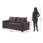 Sofá 3 E 2 Lugares 200cm M140 Martins Estofados Suede/marrom