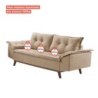 Sofá 3 E 2 Lugares 215cm M141 Martins Estofados Suede/bege