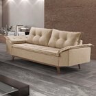 Sofá 3 E 2 Lugares 215cm M141 Martins Estofados Suede/bege