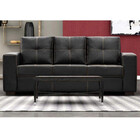 Sofá 3 E 2 Lugares Em Tecido Laminado Sintético Em Pvc Na Cor