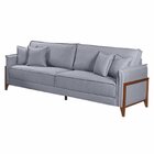 Sofá 3 E 4 Lugares 220cm Panamá Com 4 Almofadas Para Sala De