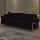 Sofá 3 E 4 Lugares 220cm Panamá Com 4 Almofadas Para Sala De