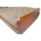 Sofá 3 E 4 Lugares Paris Sarja Bege Claro Mad Imbuia