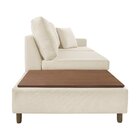 Sofá 3 Lugar Paineiras  Bege Claro