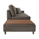 Sofá 3 Lugar Paineiras Estofart Marrom