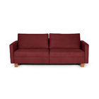 Sofá 3 Lugares 1,80m Fixo Veludo Plaza Bordô - Straub Web