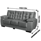 Sofá 3 Lugares 1,98m Evolution Requinte