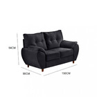 Sofá 3 Lugares 150cm Veludo Gabriela Takei