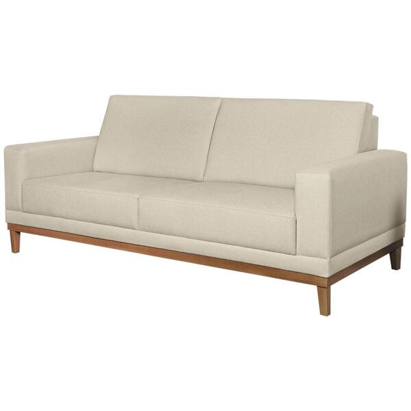 Sofa 3 Lugares 180 Cm Crons Linho Vazzano