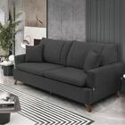 Sofa 3 Lugares 180 Cm Eron Linho Vazzano
