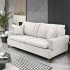 Sofa 3 Lugares 180 Cm Eron Linho Vazzano