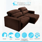 Sofá 3 Lugares 180 Cm Mola Ensacada D28 Veneza Retrátil Recli