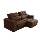 Sofá 3 Lugares 180 Cm Mola Ensacada Retrátil Reclinável D28 H