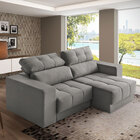 Sofá 3 Lugares 180 Cm Mola Ensacada Retrátil Reclinável D28 V