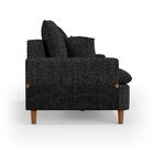 Sofá 3 Lugares 180cm Com Almofadas Veras D05 Linho Grafite