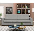 Sofá 3 Lugares 180cm Evidence Suede Cinza - D'monegatto