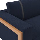 Sofá 3 Lugares 180cm Lin Azul Marinho