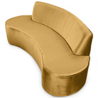 Sofá 3 Lugares 180cm Mônaco Veludo Mostarda- Nexta Casa