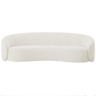 Sofá 3 Lugares 180cm Orgânico Luxo Recepção Amore Bouclé - Br