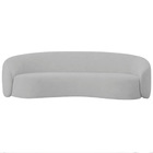 Sofá 3 Lugares 180cm Orgânico Luxo Recepção Amore Linho - Doc