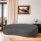 Sofá 3 Lugares 180cm Orgânico Luxo Recepção Amore Linho - Doc