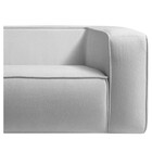 Sofá 3 Lugares 180cm Orgânico Luxo Recepção Cecília Linho - D