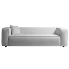 Sofá 3 Lugares 180cm Orgânico Luxo Recepção Cecília Linho - D