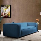 Sofá 3 Lugares 180cm Orgânico Luxo Recepção Cecília Linho - D