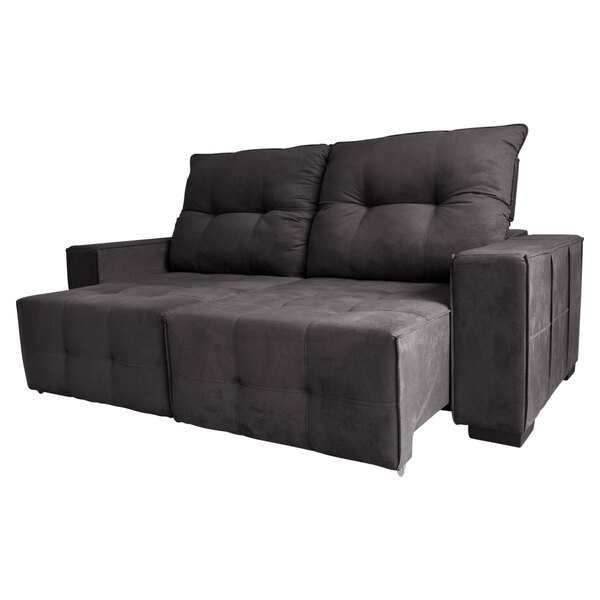 Sofá 3 Lugares 190 Cm Retrátil Molas Bonnel Reclinável D28 Es