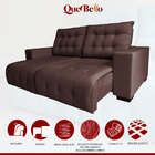 Sofá 3 Lugares 190 Cm Retrátil Molas Ensacadas Pillow D28 Bel