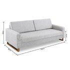 Sofá 3 Lugares 196cm Sirius