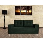 Sofá 3 Lugares 198cm Topázio Nabas Verde