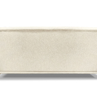 Sofá 3 Lugares 2,00 M Linho Rústico Natural Com Pés De Madeir