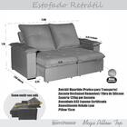 Sofá 3 Lugares 2,00m Retrátil E Reclinável Venus Bom Pastor