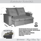 Sofá 3 Lugares 2,00m Retrátil E Reclinável Venus Bom Pastor