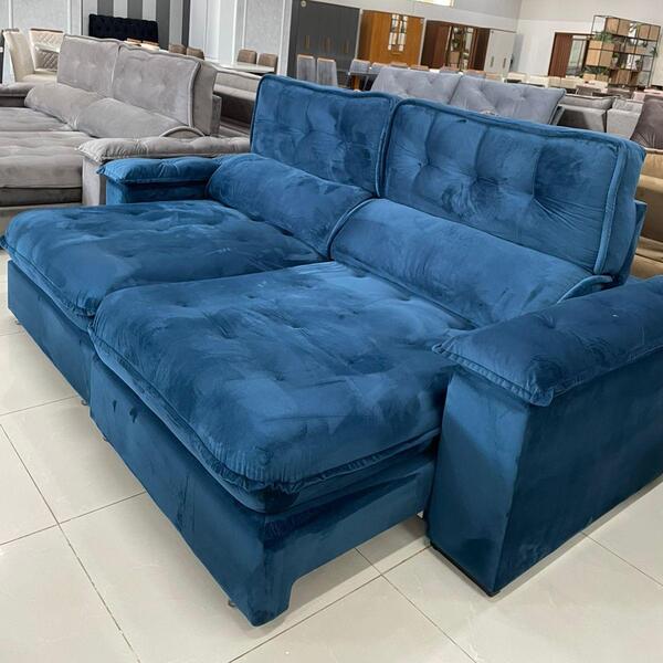 Sofá 3 Lugares 2,10m Retrátil E Reclinável Girona Bom Pastor