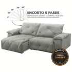 Sofá 3 Lugares 2,10m Retrátil E Reclinável Texas - Coliseu Cr