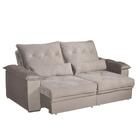 Sofá 3 Lugares 2,10m Retrátil E Reclinável West Bom Pastor