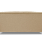 Sofá 3 Lugares 2,20 M Linho Dourado Com Pés De Madeira E 2 Al