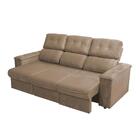 Sofá 3 Lugares 2,2m Ret/rec Phormatta California Capuccino