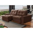 Sofá 3 Lugares 2,3m Ret/rec Veludo Ferguile Argos Telha