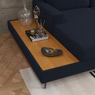 Sofá 3 Lugares 2,92m Com Chaise Esquerdo E Mesa Apoio Lateral