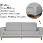 Sofa 3 Lugares 200 Cm Crons Linho Vazzano