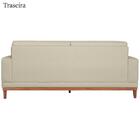 Sofa 3 Lugares 200 Cm Crons Linho Vazzano