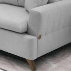 Sofa 3 Lugares 200 Cm Eron Linho Cinza Vazzano