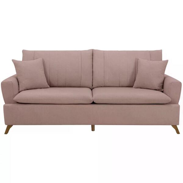 Sofa 3 Lugares 200 Cm Eron Linho Vazzano