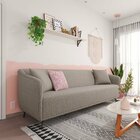 Sofá 3 Lugares 200cm Adams Cinza/marrom