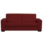 Sofá 3 Lugares 200cm Bergen Suede Vermelho D´monegatto