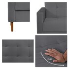 Sofá 3 Lugares 200cm Dior  Chumbo