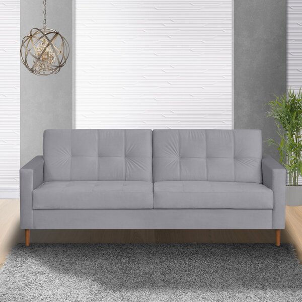 Sofá 3 Lugares 200cm Dior  Cinza